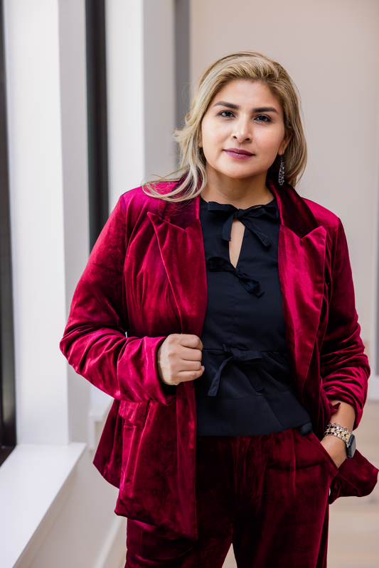 Sophia Velvet Blazer