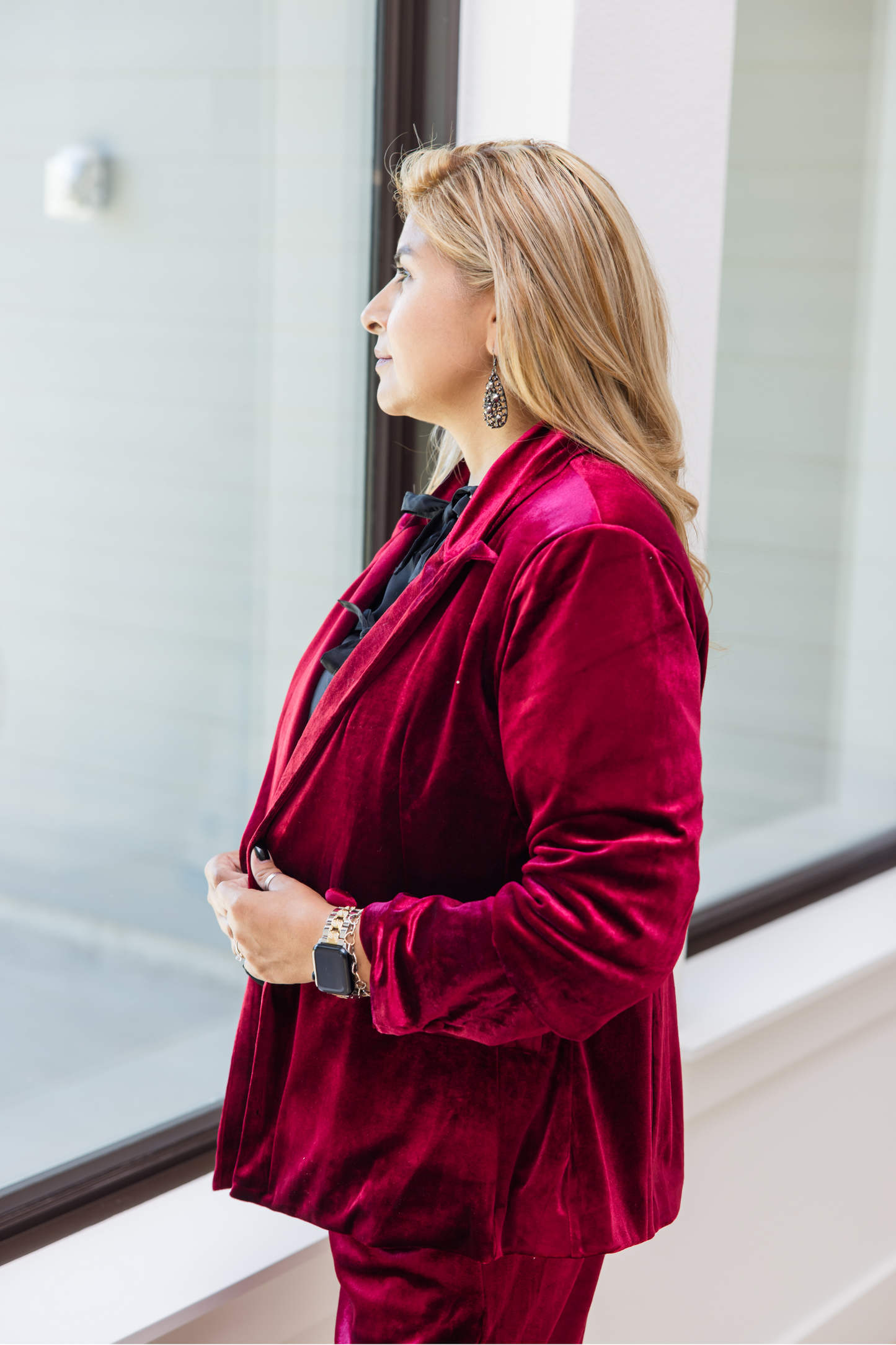 Sophia Velvet Blazer