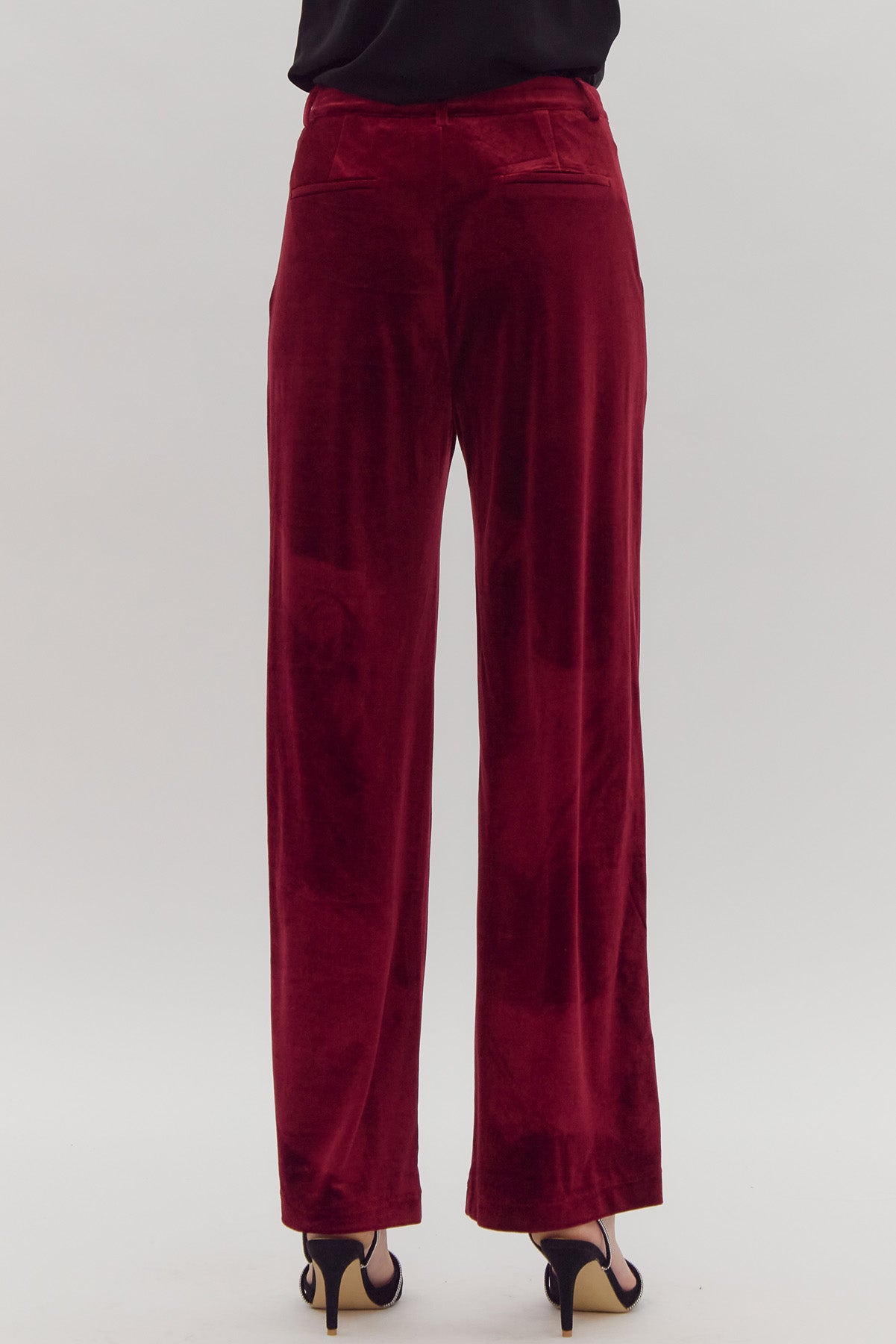 Sophia Velvet Wide-Leg Pants