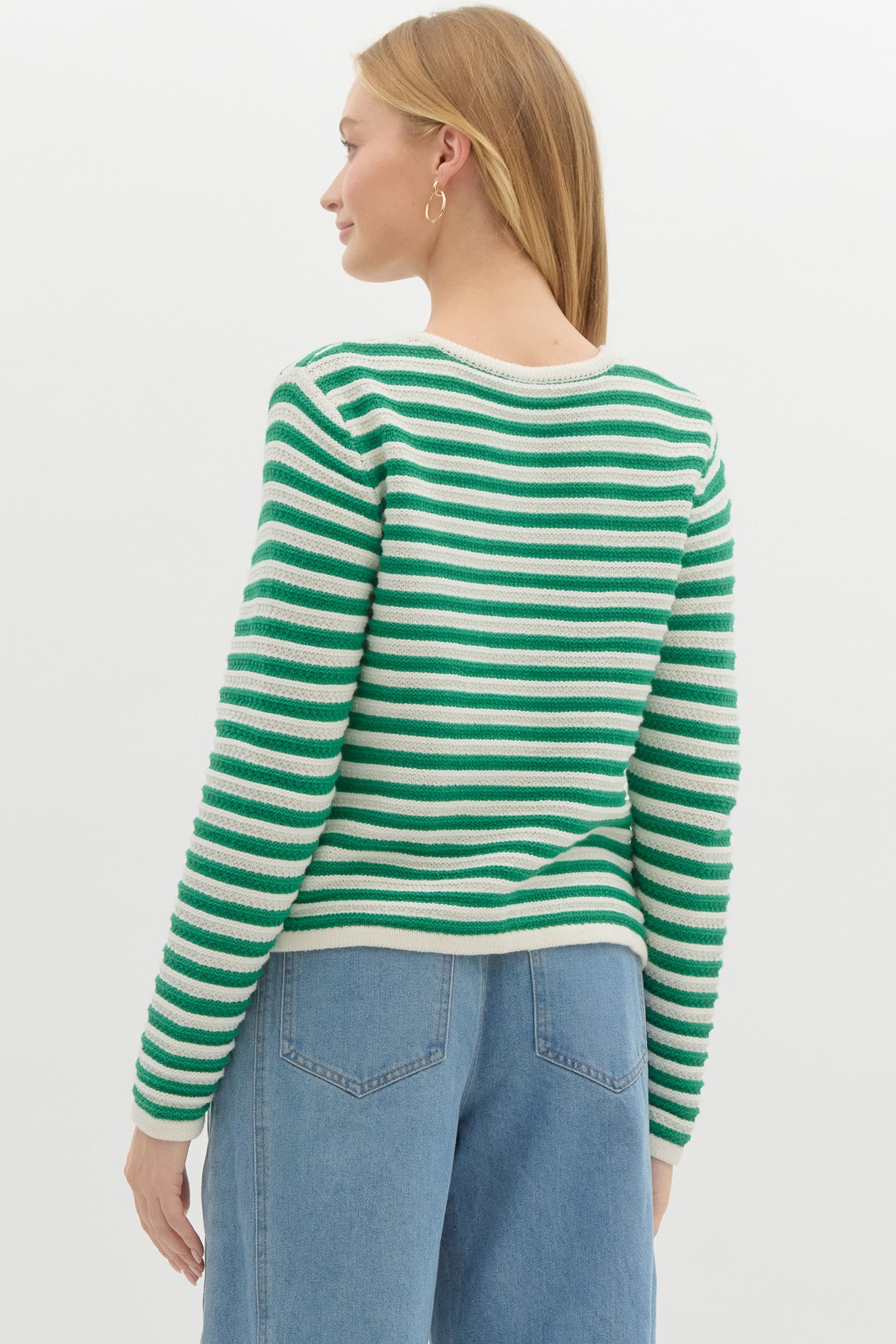 Stripes to You Sweater Jacket