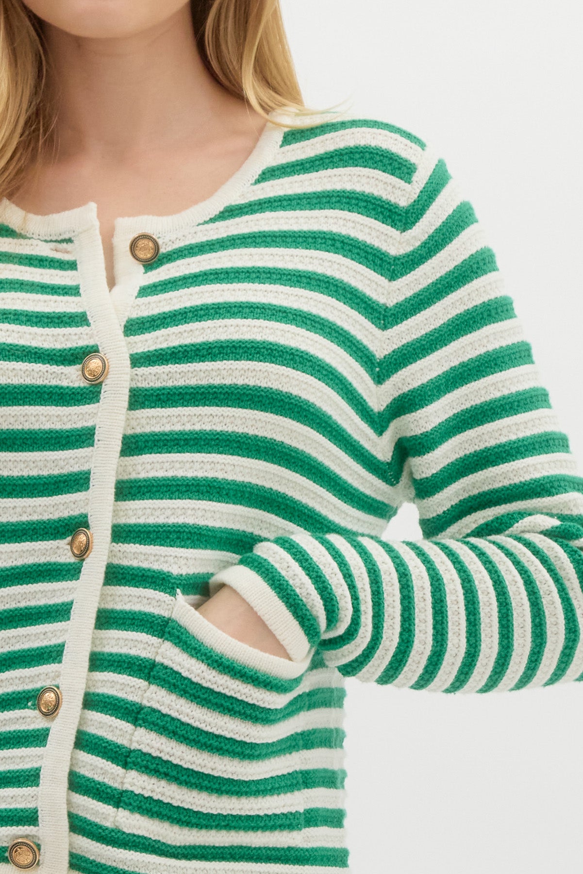 Stripes to You Sweater Jacket