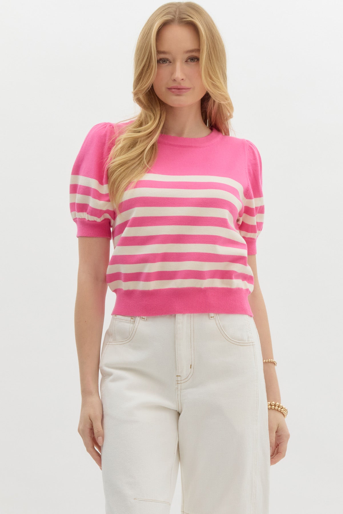 Maxine Striped Knit Top