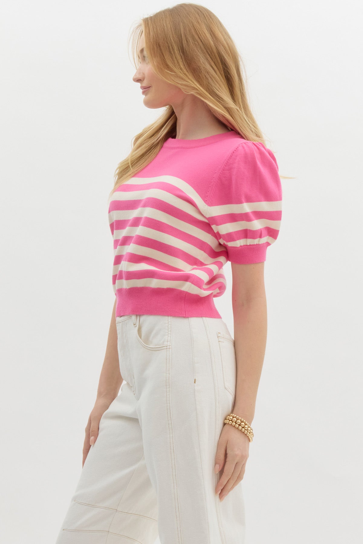 Maxine Striped Knit Top