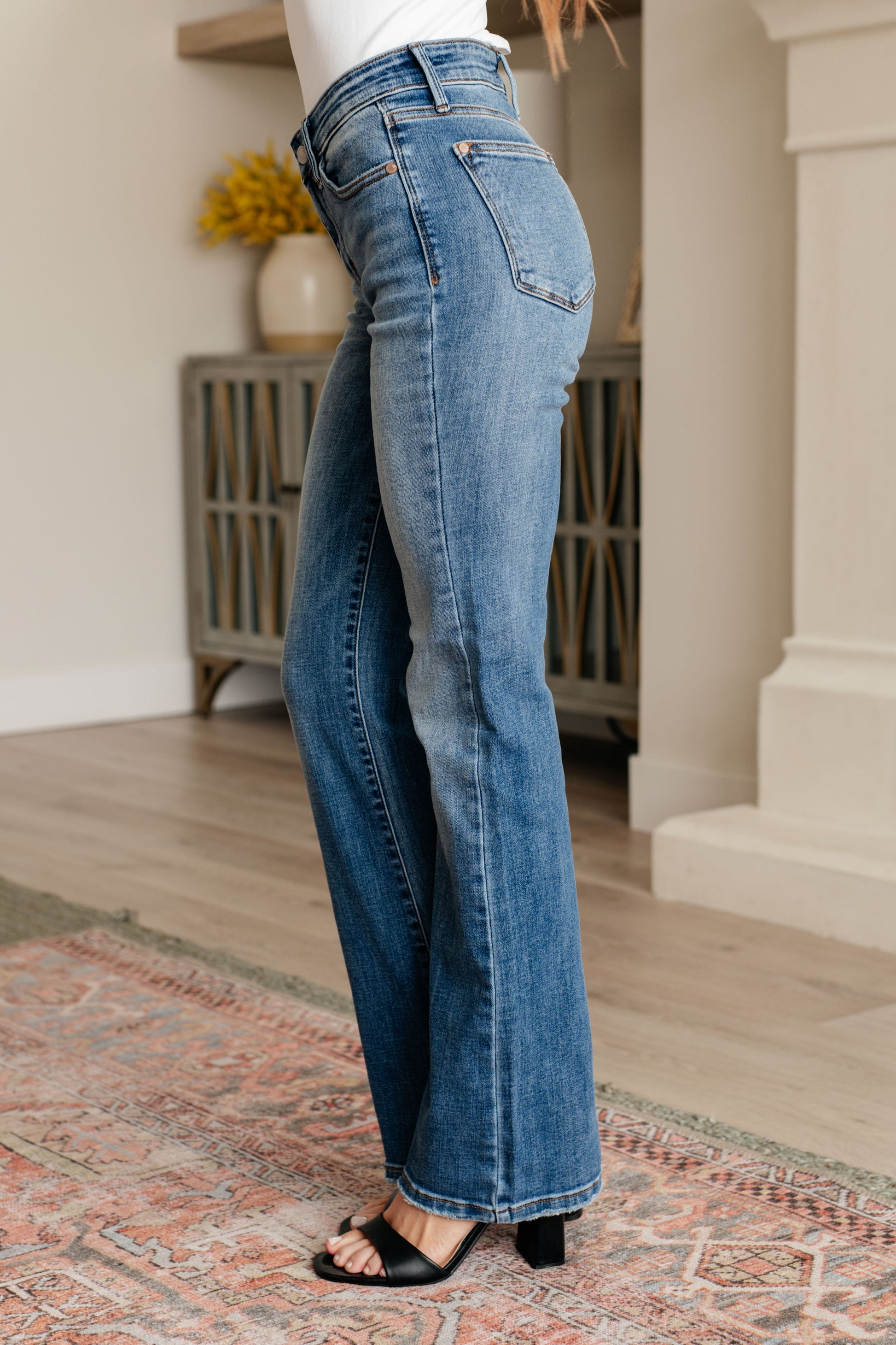 Genevieve Mid Rise Vintage Bootcut Jeans - Simply Polished Boutique