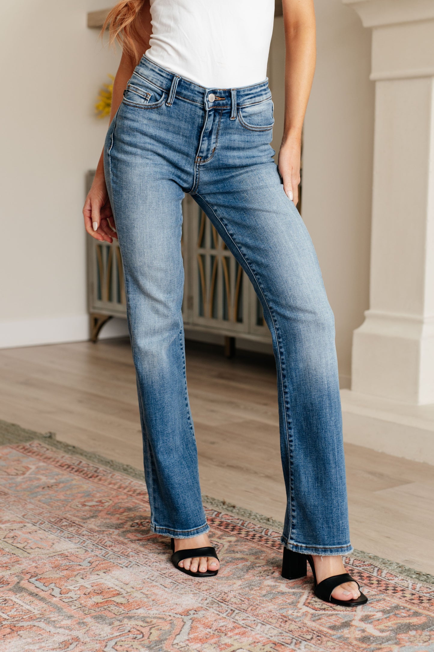 Genevieve Mid Rise Vintage Bootcut Jeans - Simply Polished Boutique