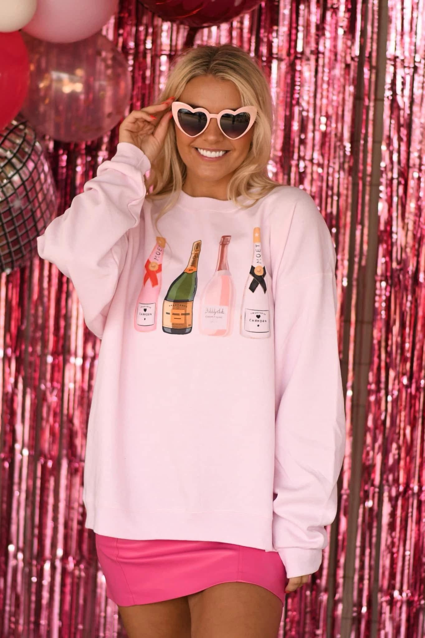 SWEETHEART CHAMPAGNE SWEATSHIRT