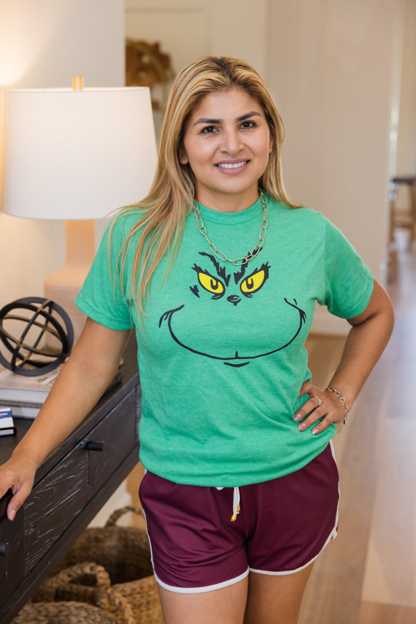 Green Monster Face Tee Shirt