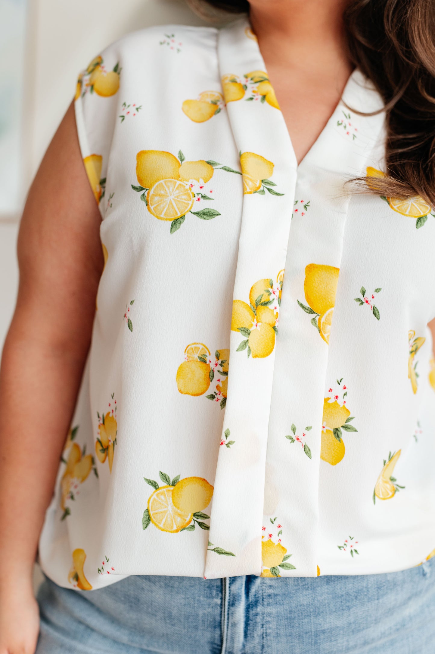 When Life Gives You Lemons Sleeveless Blouse